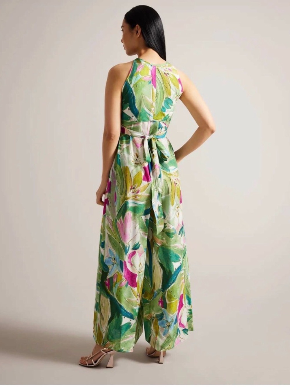TedBaker Jumpsuit Halter Maxi Dress - Picture 2 of 13
